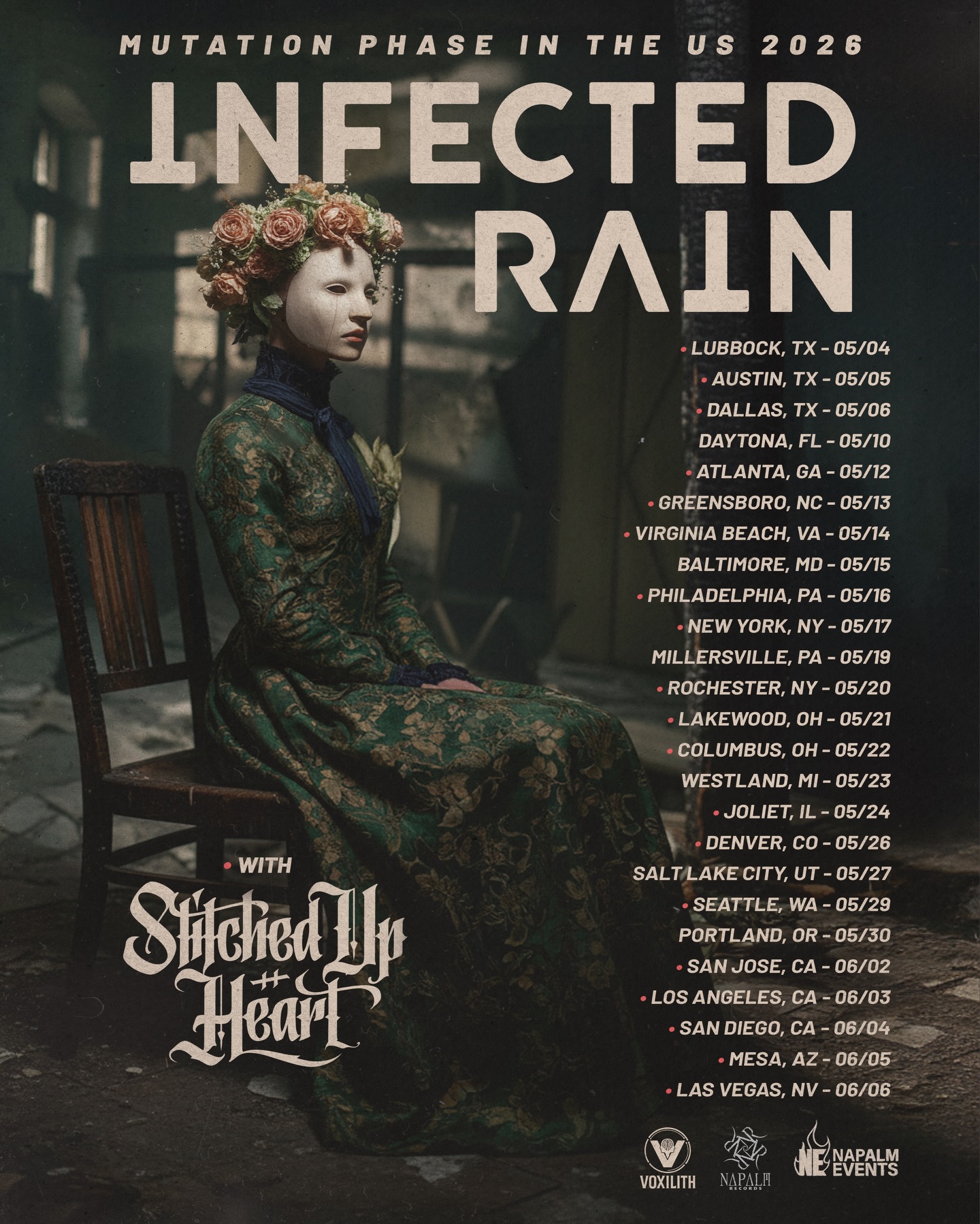 Stitched Up Heart Mutation Phase tour Poster 2026